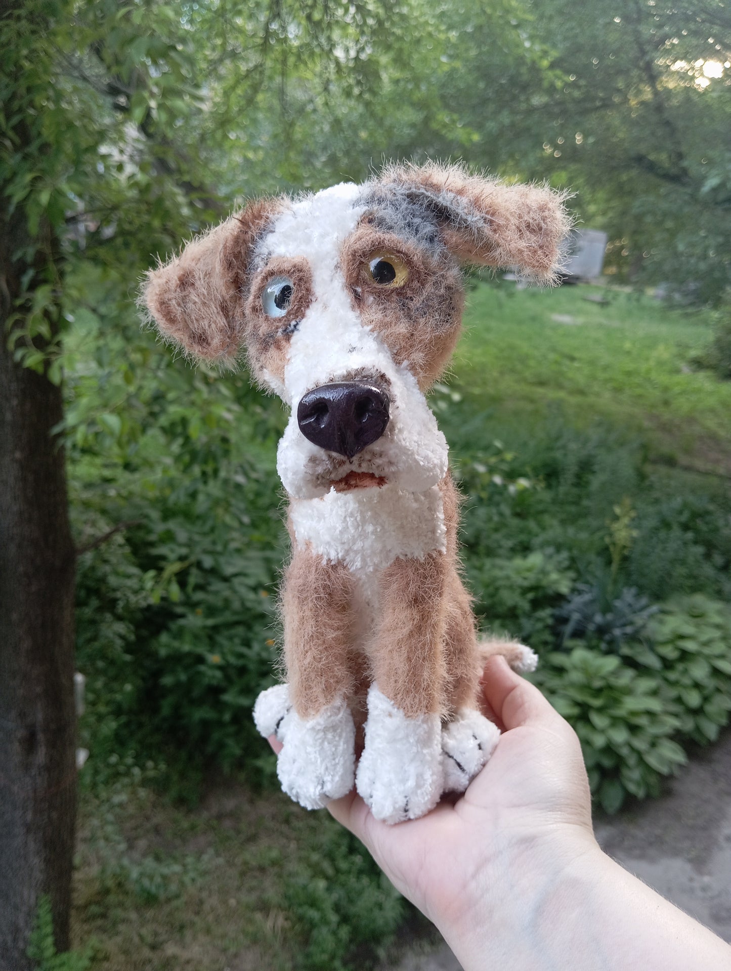 Plush Dog Figurine, custom order