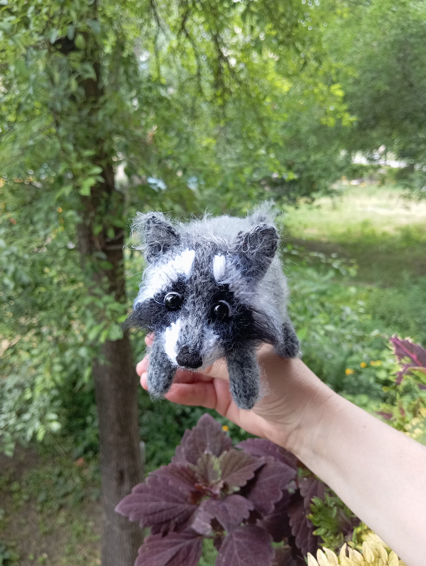 Handmade decorative plush figurine