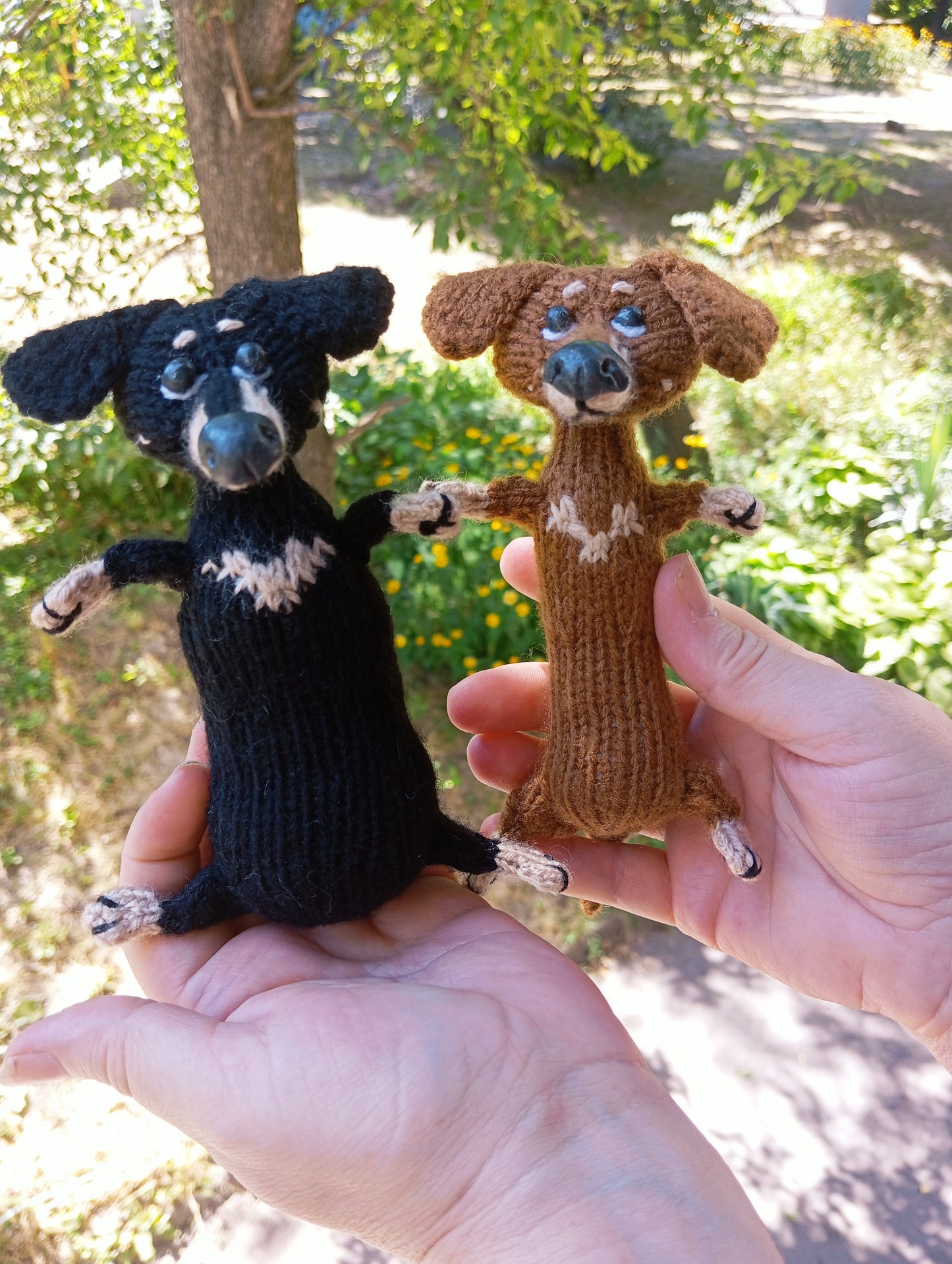 Plush Dachshund Dog Toy: Crochet Doxie Dog, Wiener puppy  Dog Plushie