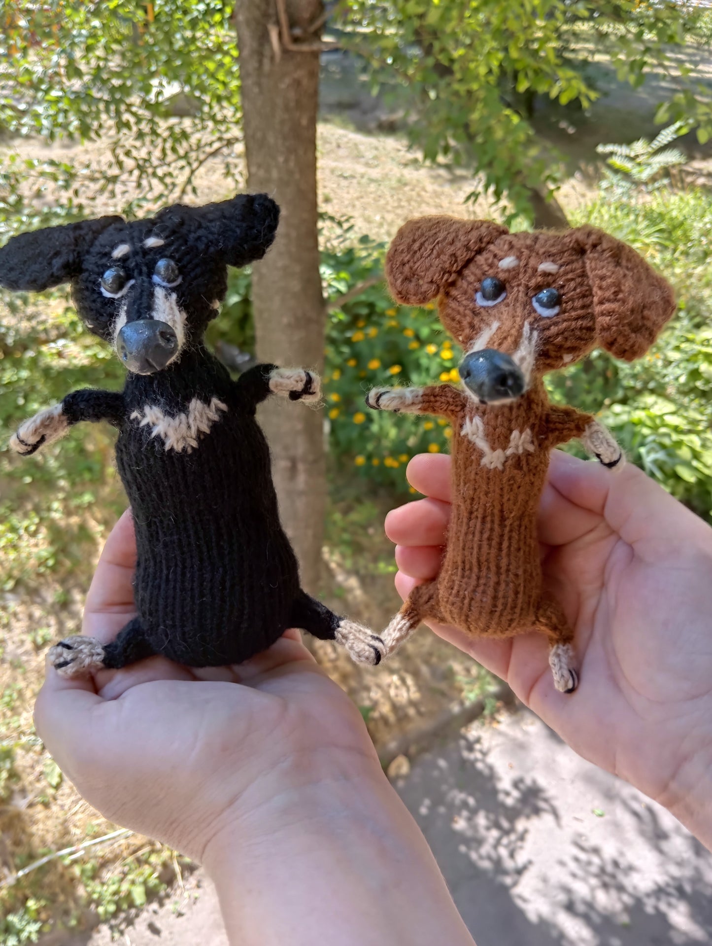 Plush Dachshund Dog Toy: Crochet Doxie Dog, Wiener puppy  Dog Plushie