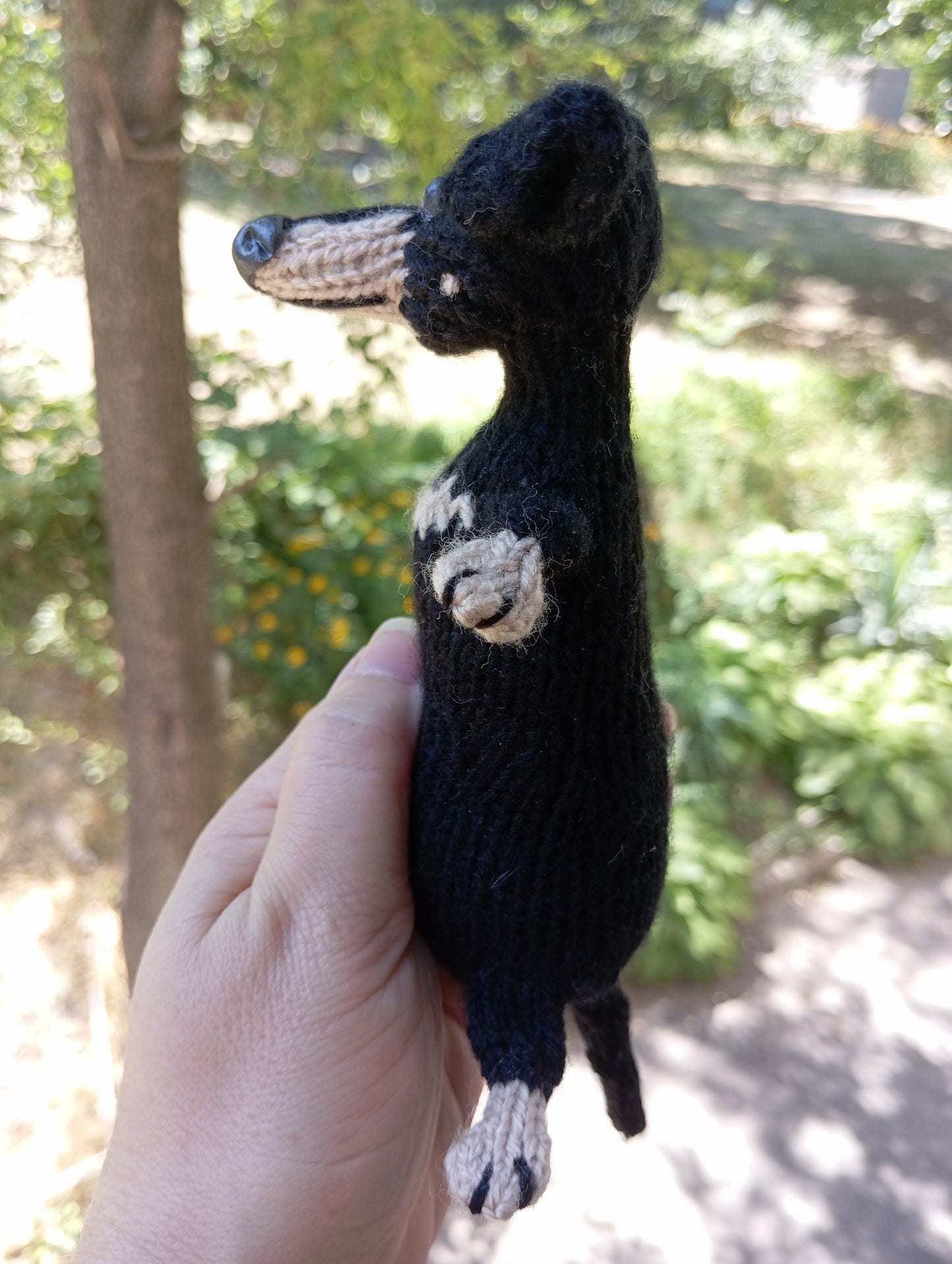 Plush Dachshund Dog Toy: Crochet Doxie Dog, Wiener puppy  Dog Plushie
