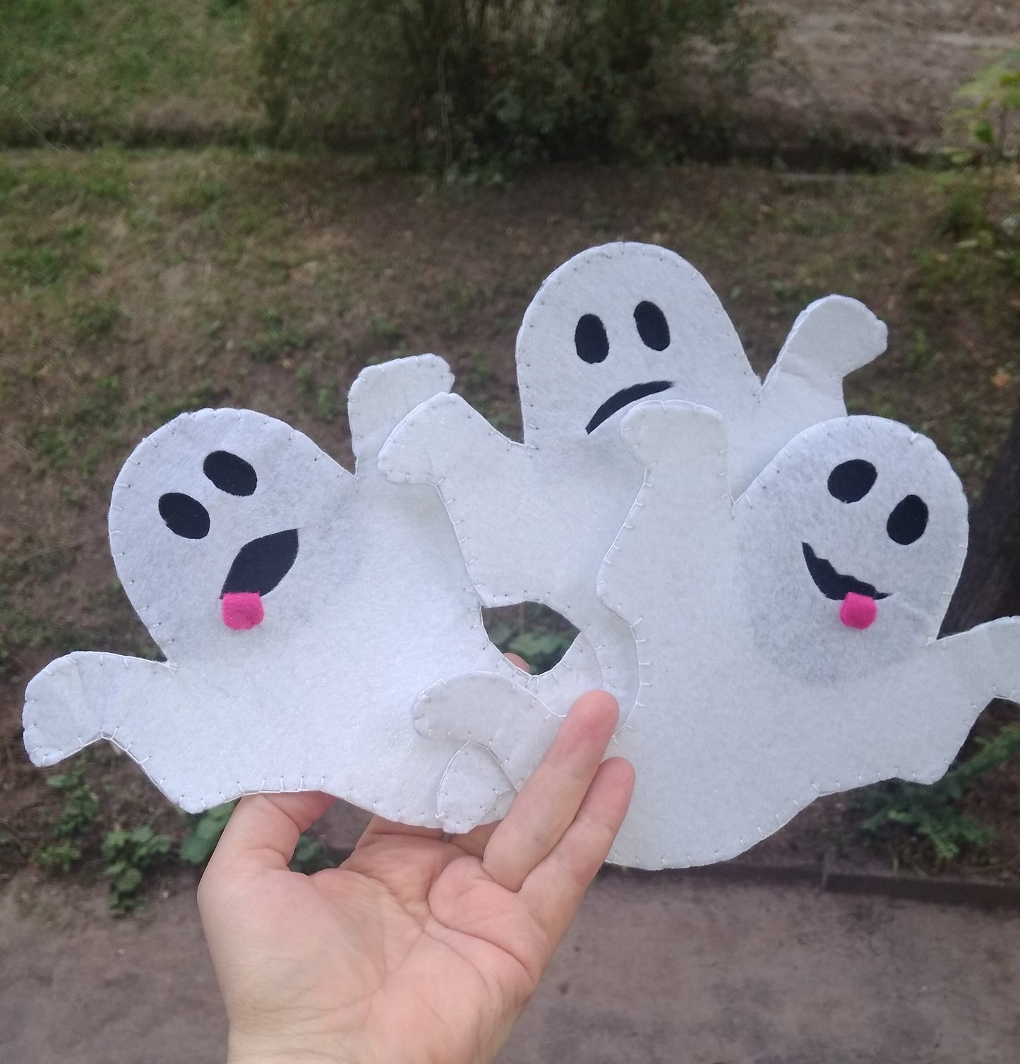 Handmade Halloween Ghost: Spooky Ghost Door Ornament