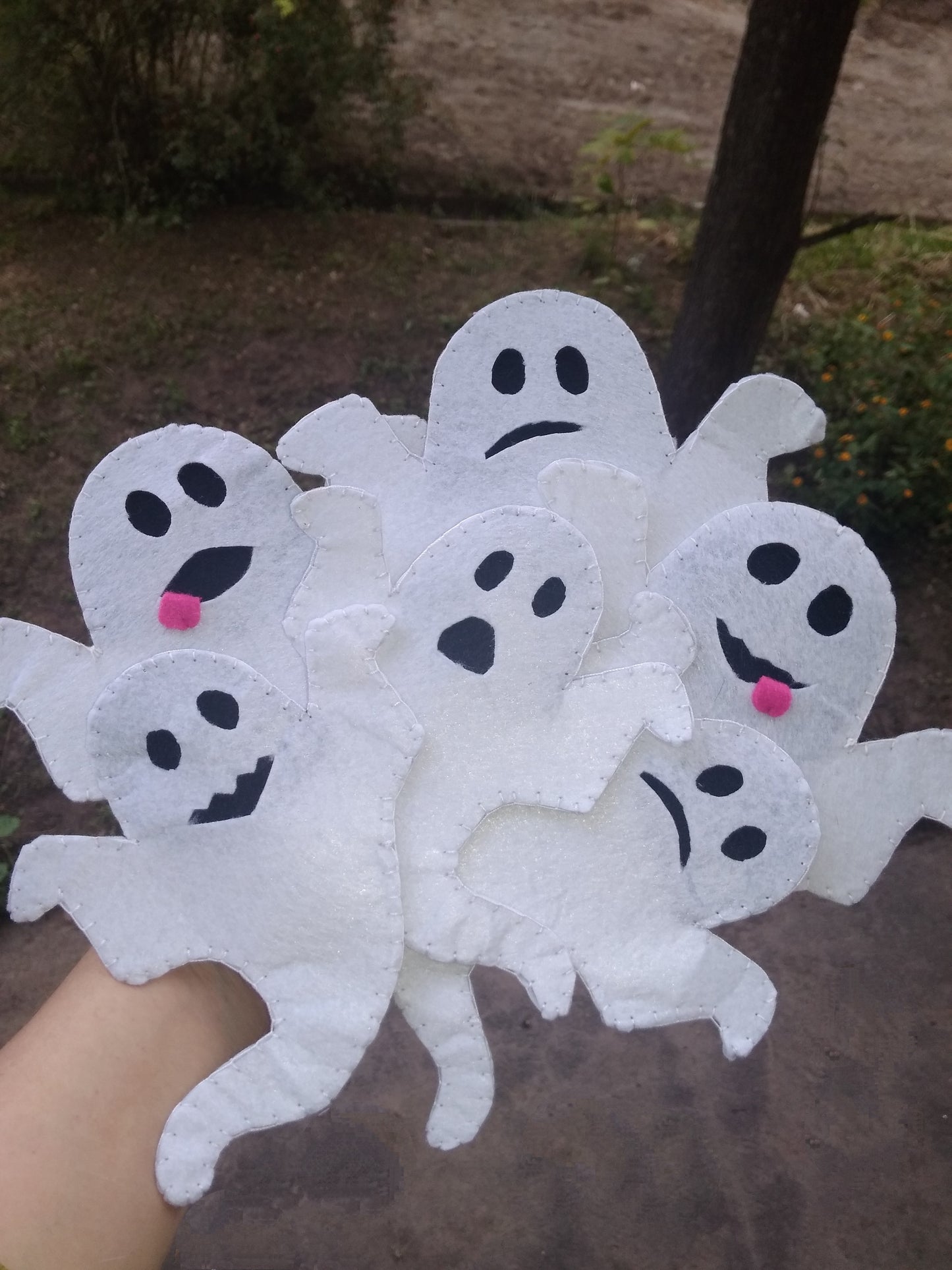 Handmade Halloween Ghost: Spooky Ghost Door Ornament