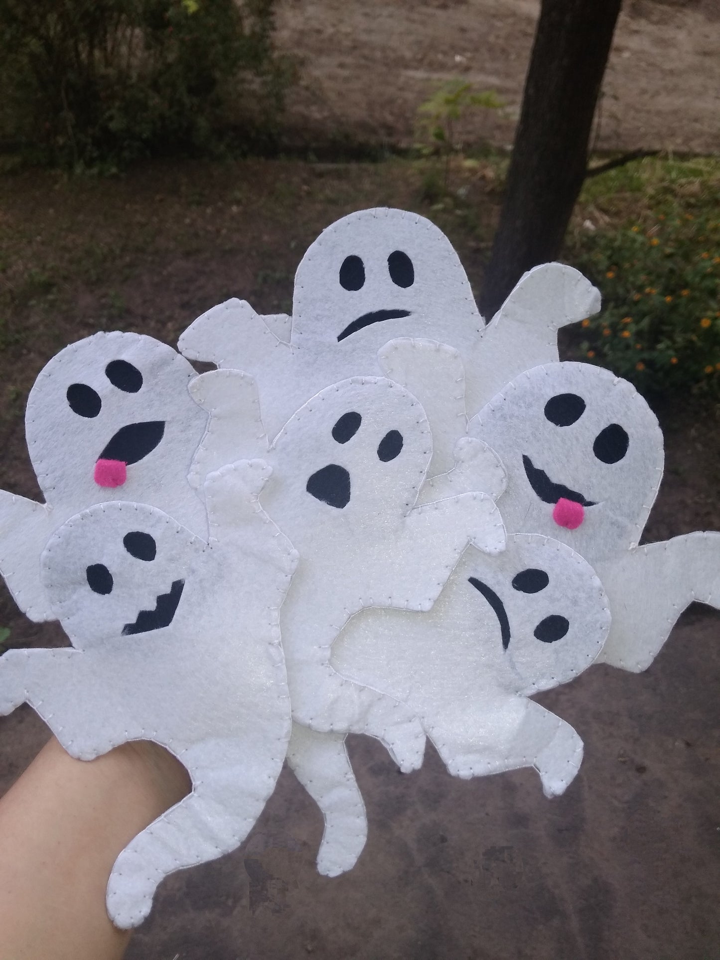 Handmade Halloween Ghost: Spooky Ghost Door Ornament