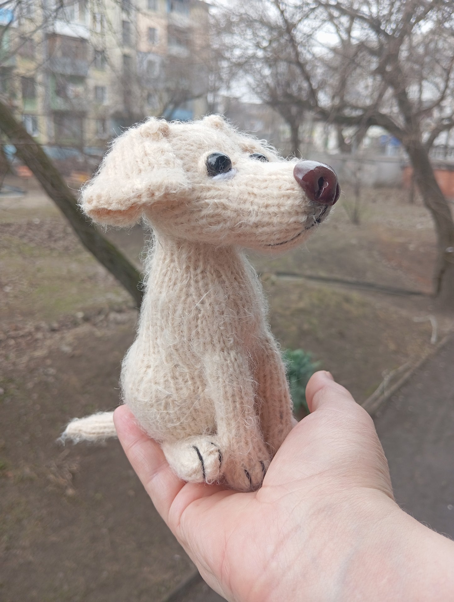 Plush Labrador Puppy Figurine: Crochet Labrador Dog Toy
