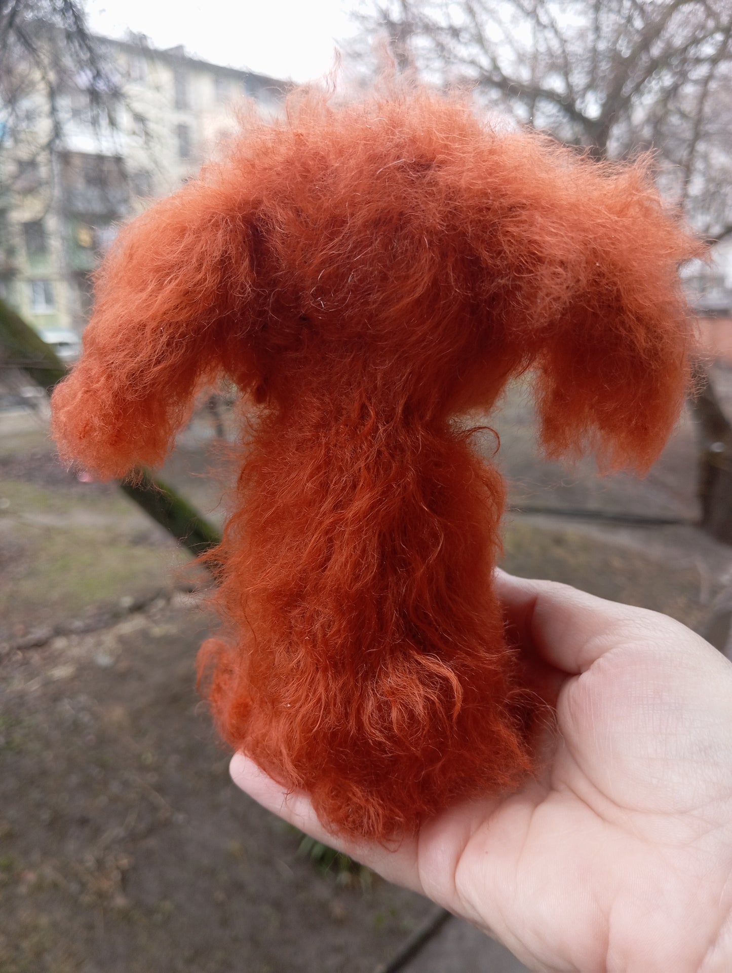 Plush Poodle Figurine, Poodle dog Plushie