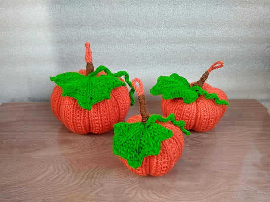 Autumn Farm Pumpkin Plush: Halloween Pumpkin Plant Figurine
