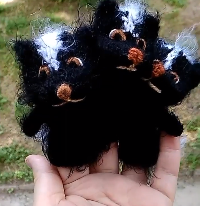Set of Skunk Finger Puppets: Interactive Montessori Plush Skunk Toy