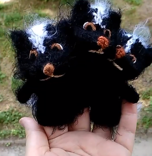 Set of Skunk Finger Puppets: Interactive Montessori Plush Skunk Toy