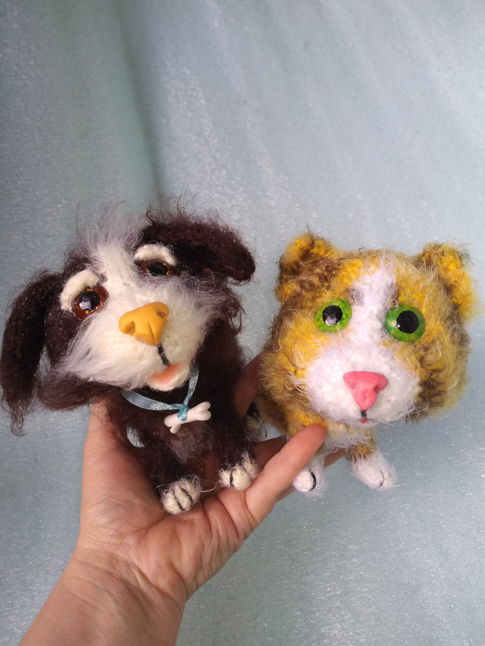 Dog Toy Cat Toy interior Stuffed animal OOAK Toy knitted Animal
