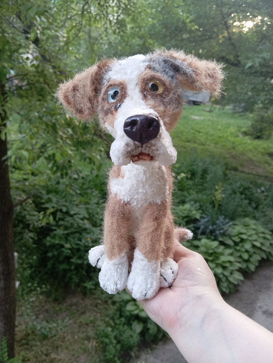 Plush Dog Figurine, custom order