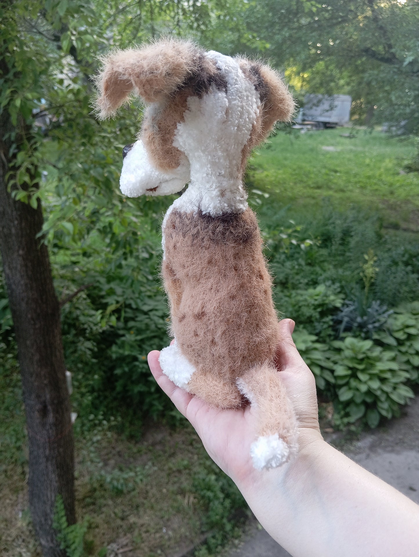 Plush Dog Figurine, custom order