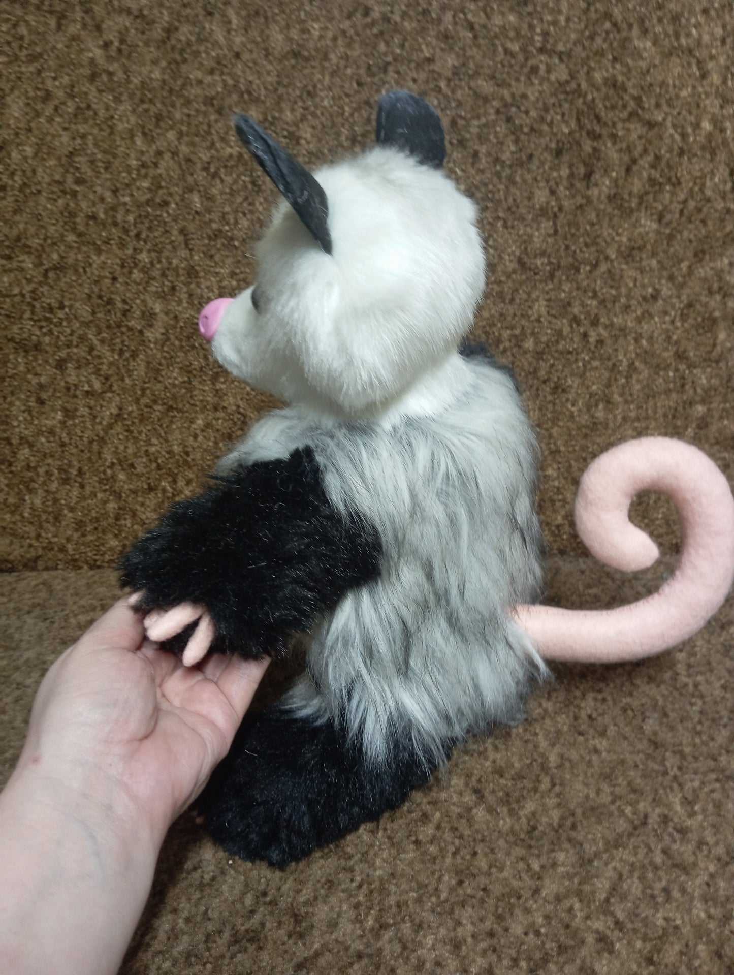 Possum Plush Toy, Stuffed Animal Opossum, Soft Possum, Cute Animal Possum