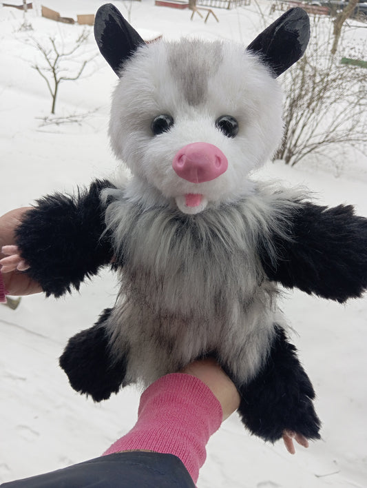 Possum Plush Toy, Stuffed Animal Opossum, Soft Possum, Cute Animal Possum