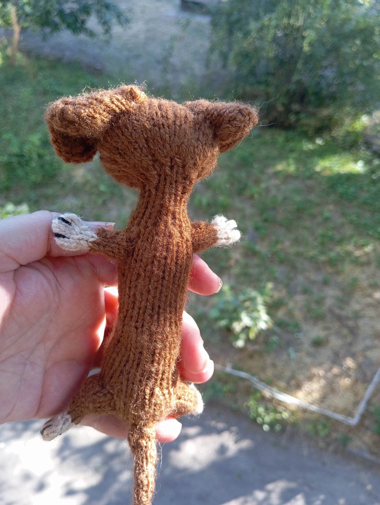 Dachshund Plush Dog, Knitted Doxie Dog Toy, Stuffed Wiener Dog Plush, Amigurumi Plush Dog