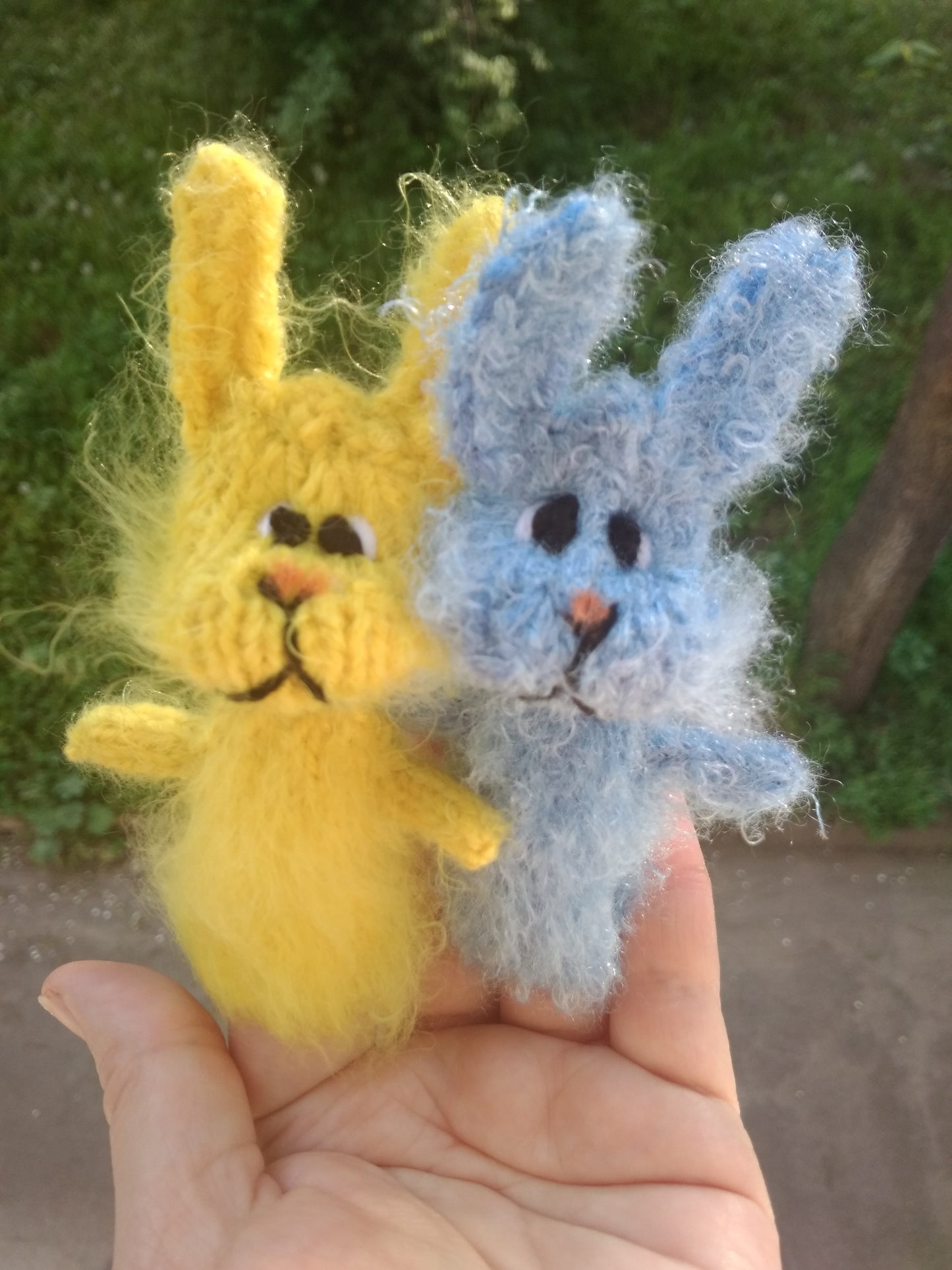 Finger puppets Ukrainian rabbits