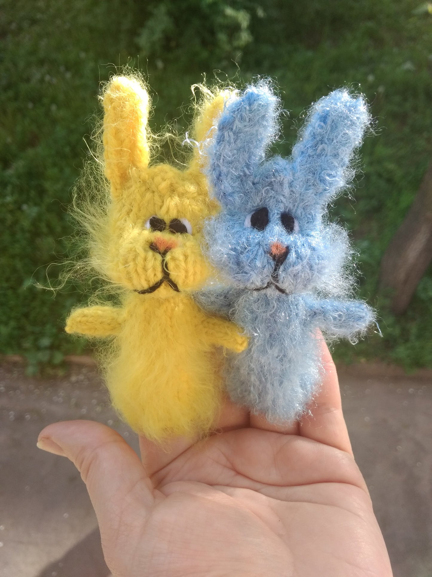 Finger puppets Ukrainian rabbits