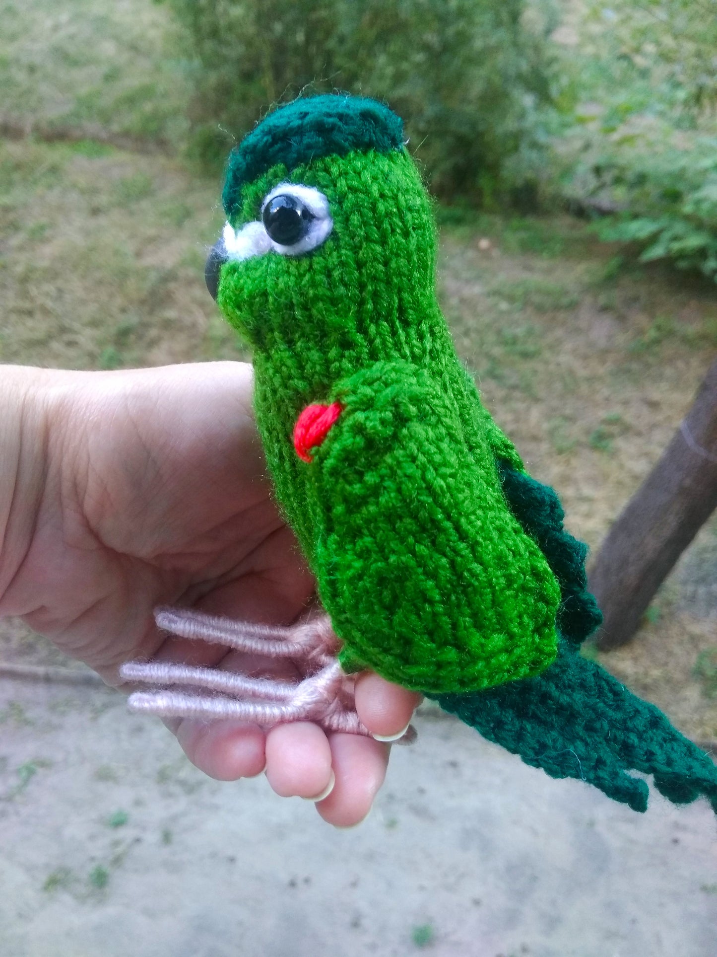 Set of parrots knitted figurine (Custom order)