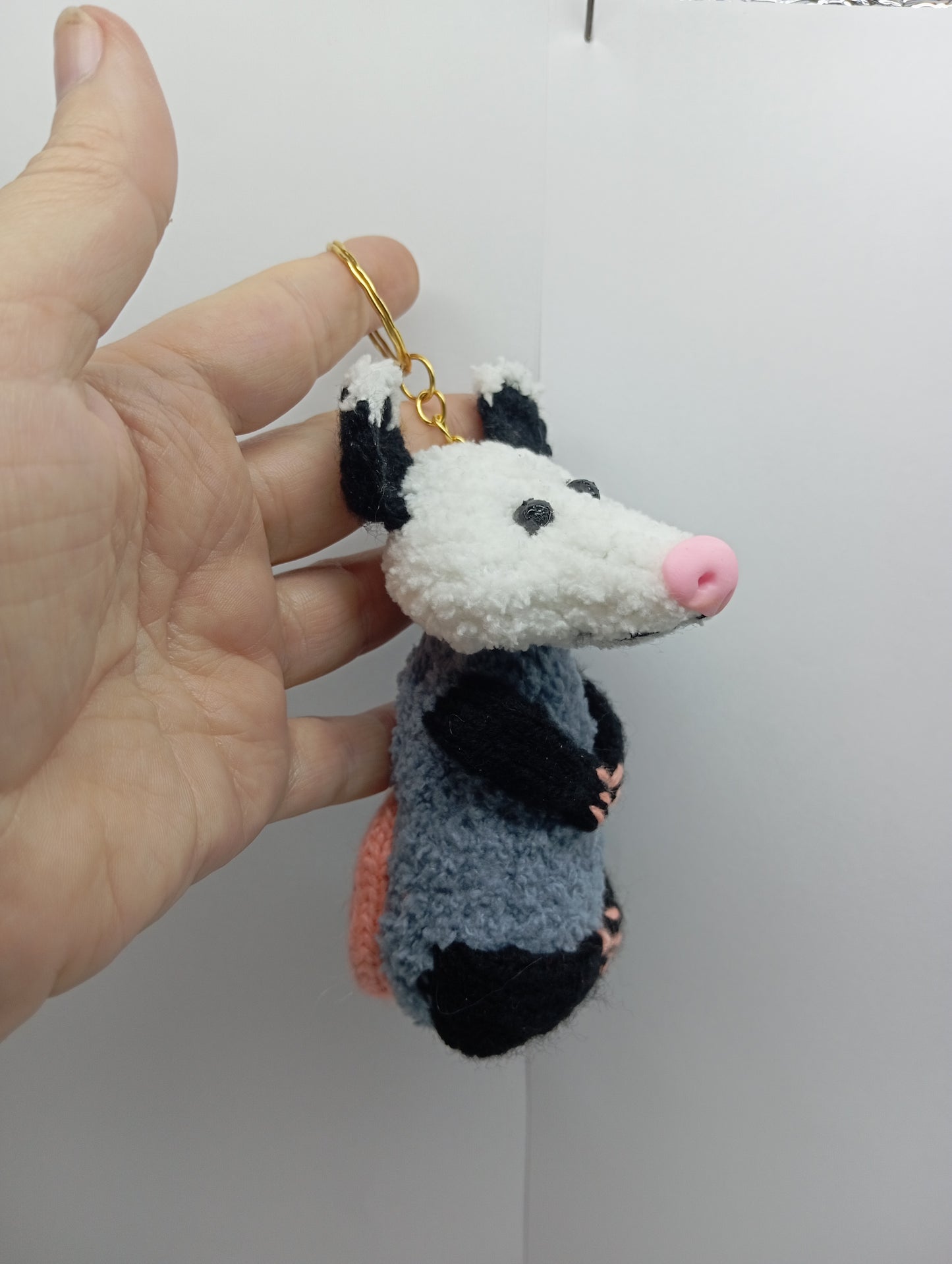 Fox, Mouse, Possum Keychains knitted accessories toy