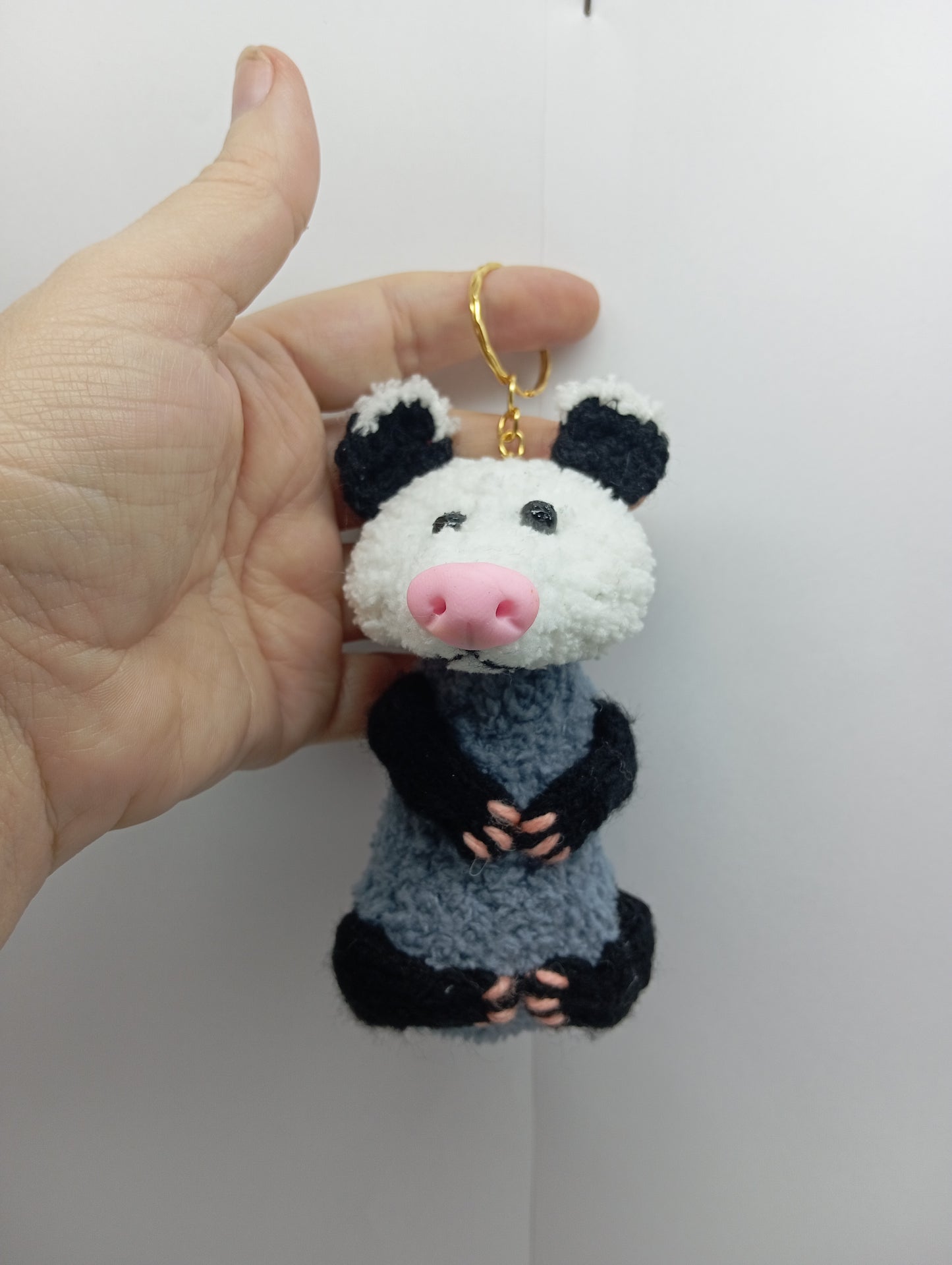 Fox, Mouse, Possum Keychains knitted accessories toy