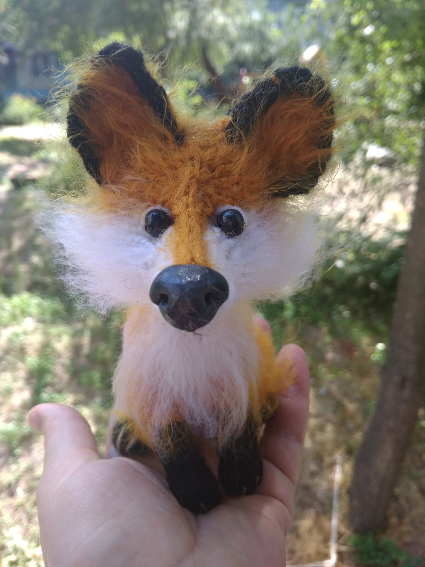 Fox crochet plush toy figurine, Red Fox Amigurumi Plush Toy