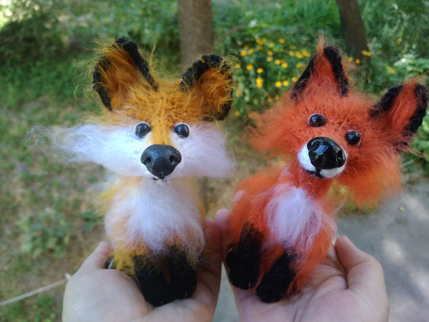 Fox crochet plush toy figurine, Red Fox Amigurumi Plush Toy