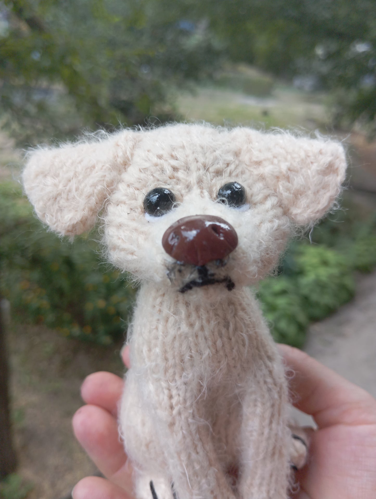 Plush Labrador Puppy , Knitted toy Amigurumi Labrador Puppy