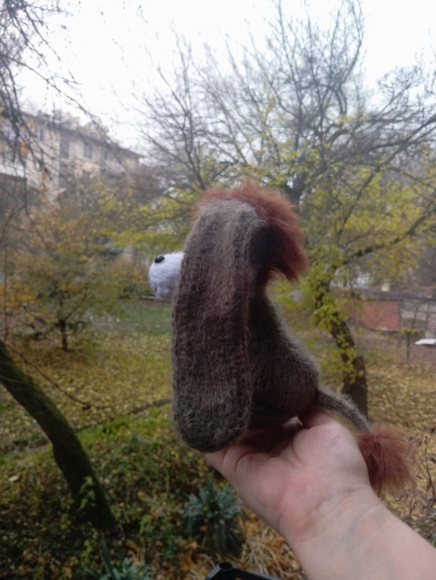 A Knitted Christmas Donkey Figurine, Plush Donkey Toy