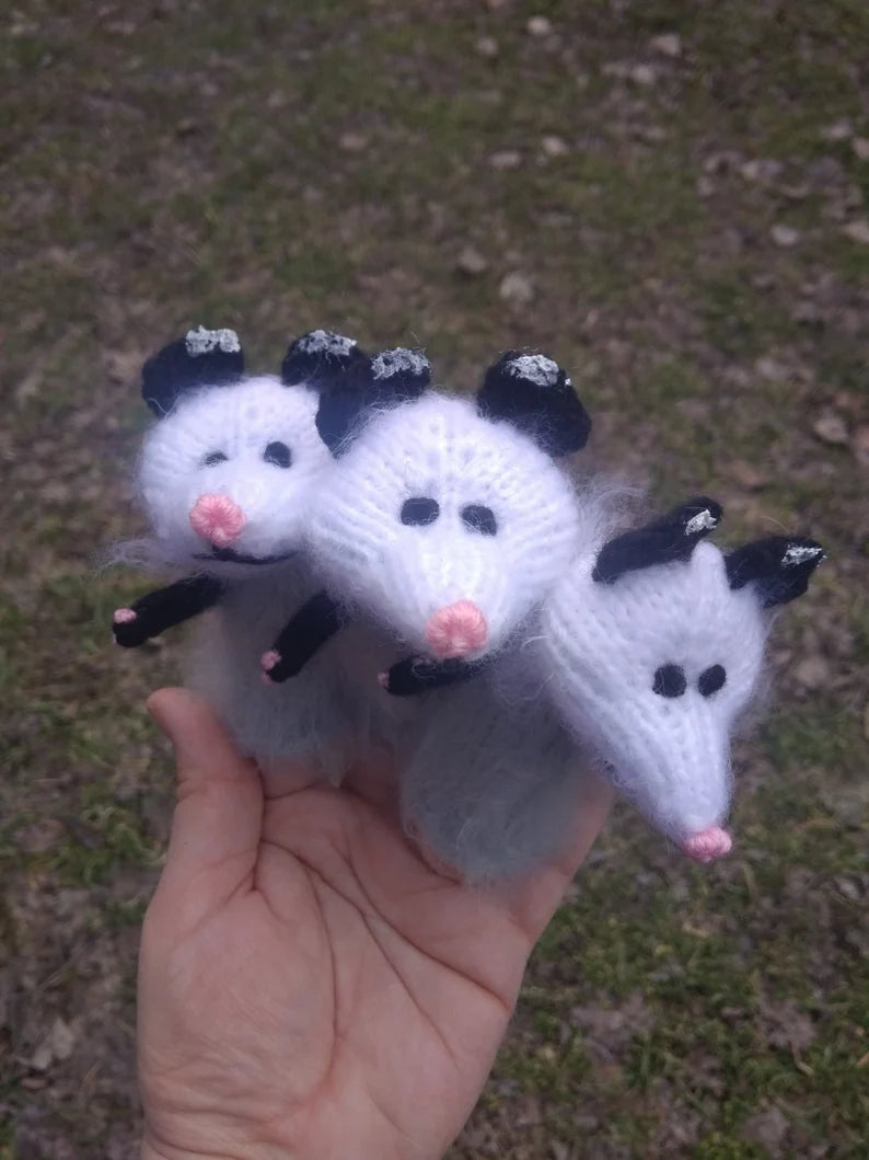 Possums Finger puppet Montessori toys Toddler puppets baby Puppets Theatre educational toys, Kids toy, Woodland animals toys