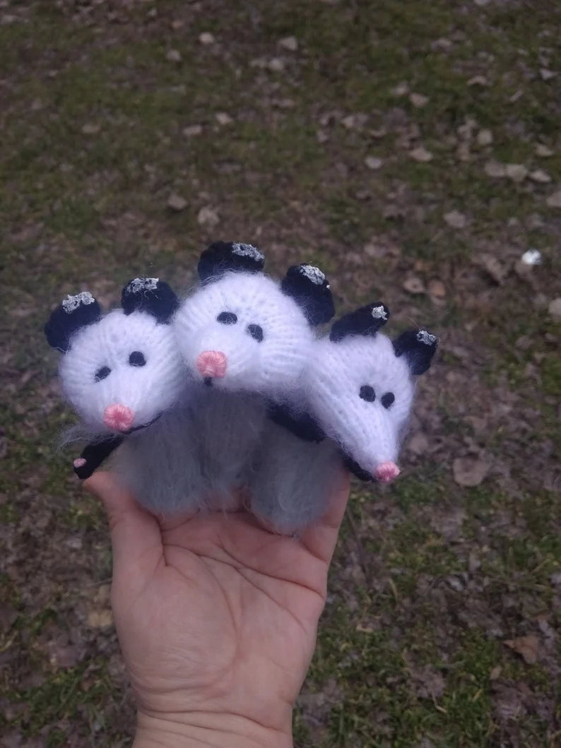 Possums Finger puppet Montessori toys Toddler puppets baby Puppets Theatre educational toys, Kids toy, Woodland animals toys