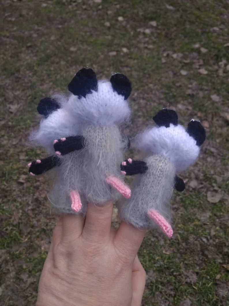 Possums Finger puppet Montessori toys Toddler puppets baby Puppets Theatre educational toys, Kids toy, Woodland animals toys