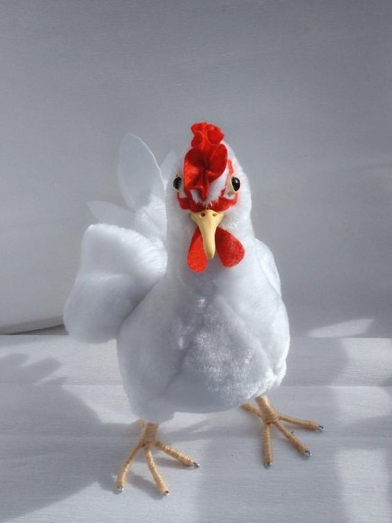 Stuffed animal farm toys Educational plush Bird toys Chicken Easter decor Chicken family plush toy Hen Rooster